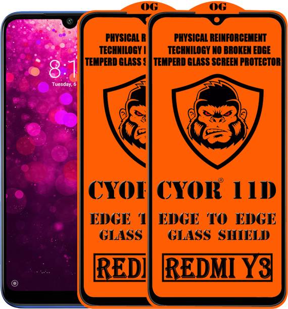 CYOR Edge To Edge Tempered Glass for REDMI Y3