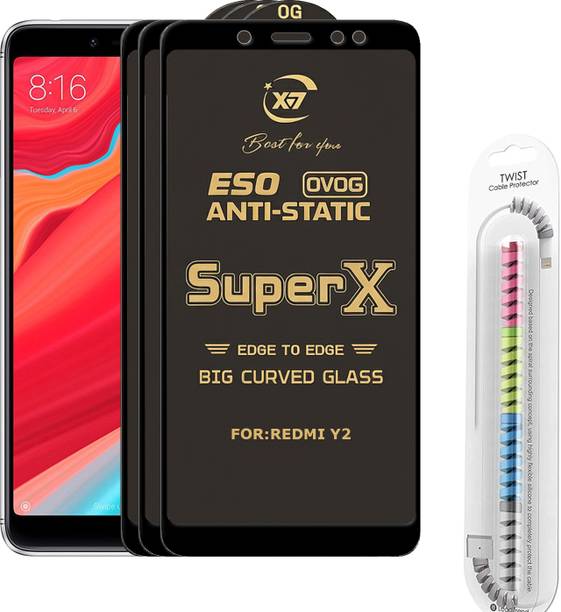 TWIGLO Edge To Edge Tempered Glass for Mi Redmi Y2