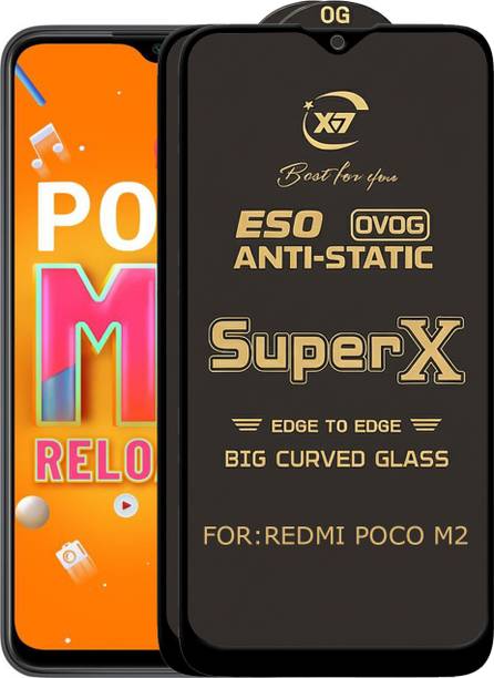 ANILUQ Edge To Edge Tempered Glass for REDMI POCO M2