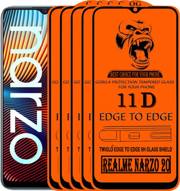 TWIGLO Edge To Edge Tempered Glass for REALME NARZO 20
