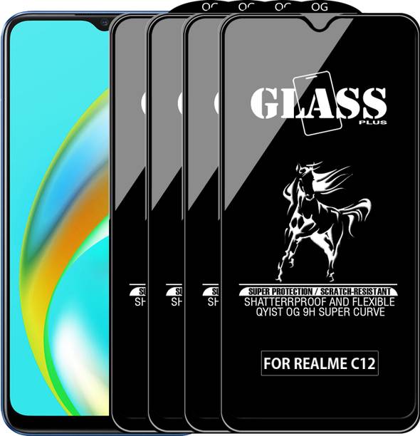 Qyist Edge To Edge Tempered Glass for REALME C12