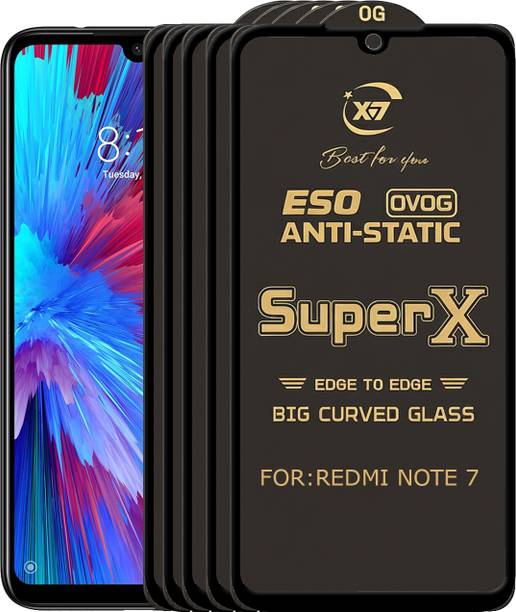 ANILUQ Edge To Edge Tempered Glass for REDMI NOTE 7