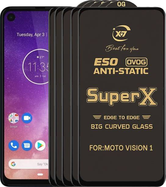 ANILUQ Edge To Edge Tempered Glass for MOTO VISION 1