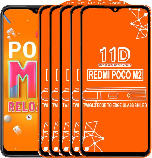 TWIGLO Edge To Edge Tempered Glass for REDMI POCO M2