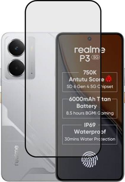 SMARTCASE Edge To Edge Tempered Glass for realme P3 5G, Realme P3 5G