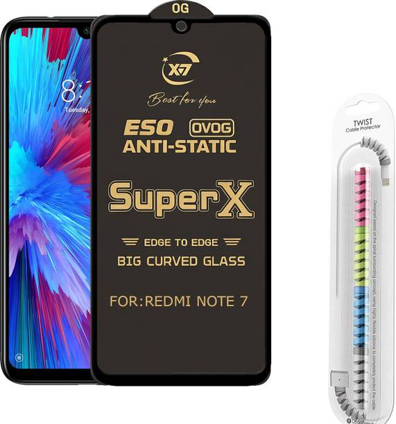 TWIGLO Edge To Edge Tempered Glass for REDMI NOTE 7