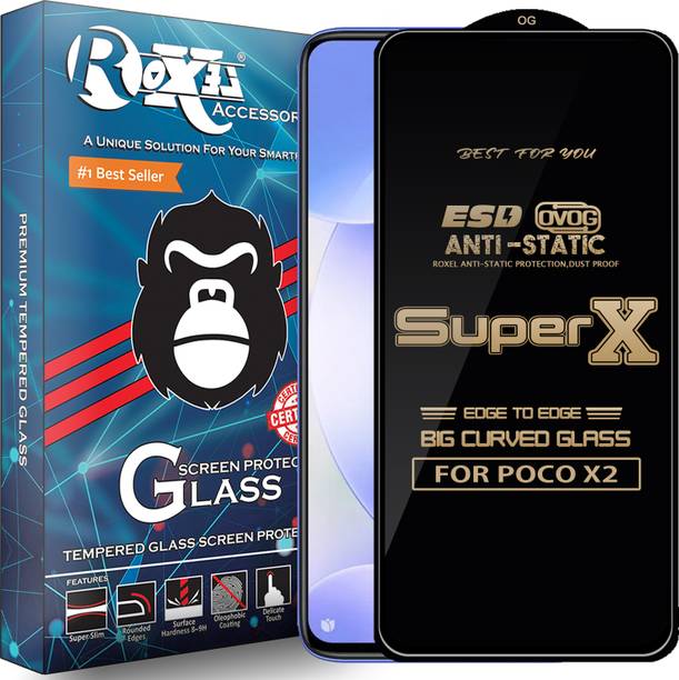 Roxel Edge To Edge Tempered Glass for POCO X2