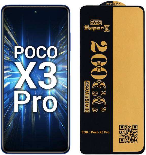 SuperX Edge To Edge Tempered Glass for Poco X3 Pro