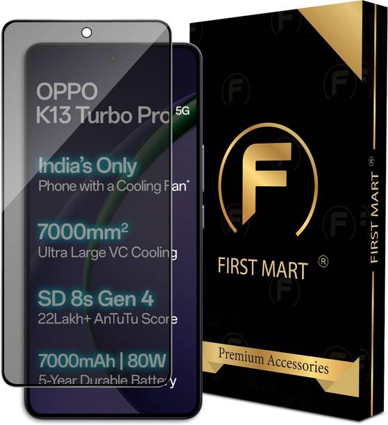 FIRST MART Edge To Edge Tempered Glass for Oppo K13 Turbo Pro 5G, K13 Turbo Pro, Privacy Anti Spy Glass