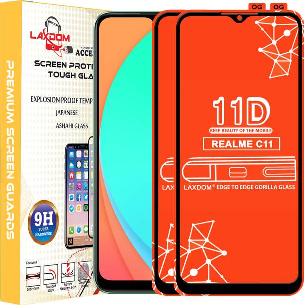 Laxdom Edge To Edge Tempered Glass for REALME C11