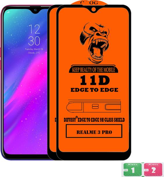 Difussy Edge To Edge Tempered Glass for REALME 3 PRO