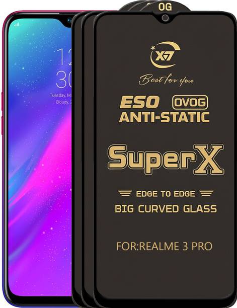 ANILUQ Edge To Edge Tempered Glass for REALME 3 PRO
