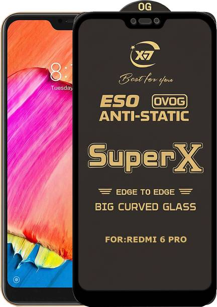 ANILUQ Edge To Edge Tempered Glass for Mi Redmi 6 pro