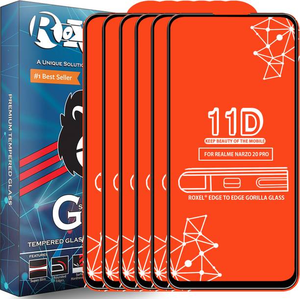 Roxel Edge To Edge Tempered Glass for Realme Narzo 20 Pro