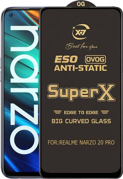 ANILUQ Edge To Edge Tempered Glass for REALME NARZO 20 PRO