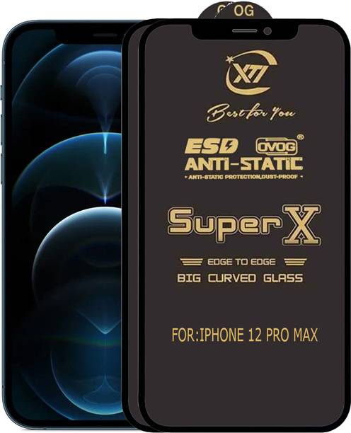 ANILUQ Edge To Edge Tempered Glass for IPHONE 12 PRO MAX