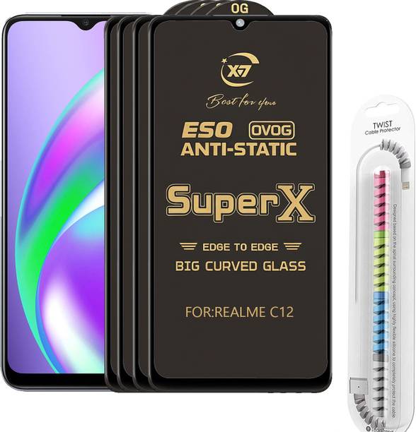 TWIGLO Edge To Edge Tempered Glass for REALME C12