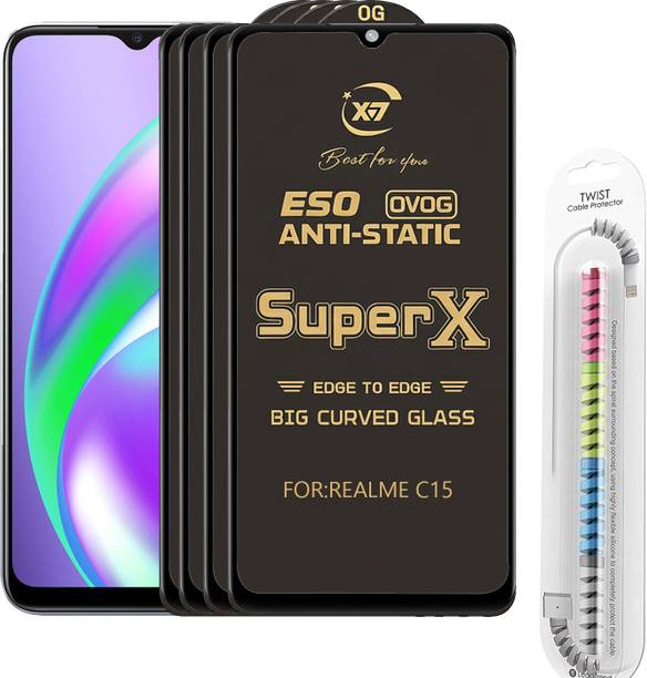 CYOR Edge To Edge Tempered Glass for REALME C15