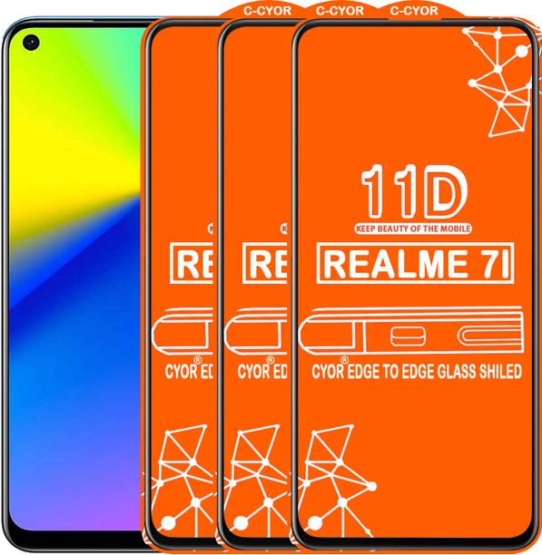 CYOR Edge To Edge Tempered Glass for REALME 7I