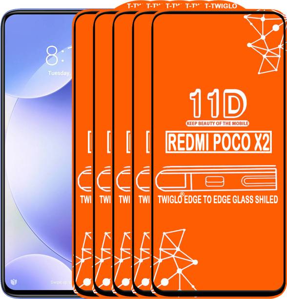 TWIGLO Edge To Edge Tempered Glass for REDMI POCO X2