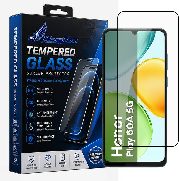 KOISTON Edge To Edge Tempered Glass for | Screen Guard Protector | 9H Hardness | Edge to Edge | Full Coverage | Case Friendly, Honor Play 60A 5G
