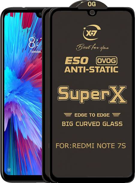 ANILUQ Edge To Edge Tempered Glass for REDMI NOTE 7S