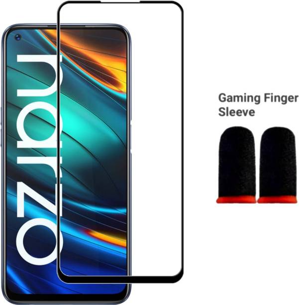 JAI CHARAN Edge To Edge Tempered Glass for Realme Narzo 20 Pro
