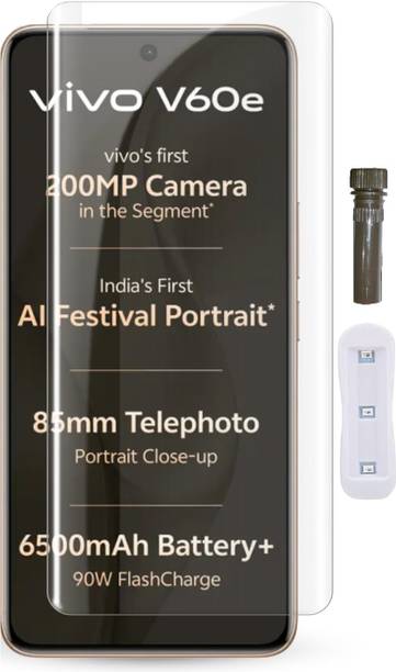 NSTAR Edge To Edge Tempered Glass for Vivo V60e 5G, (UV)