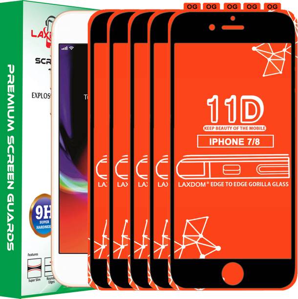 Laxdom Edge To Edge Tempered Glass for APPLE IPHONE 8