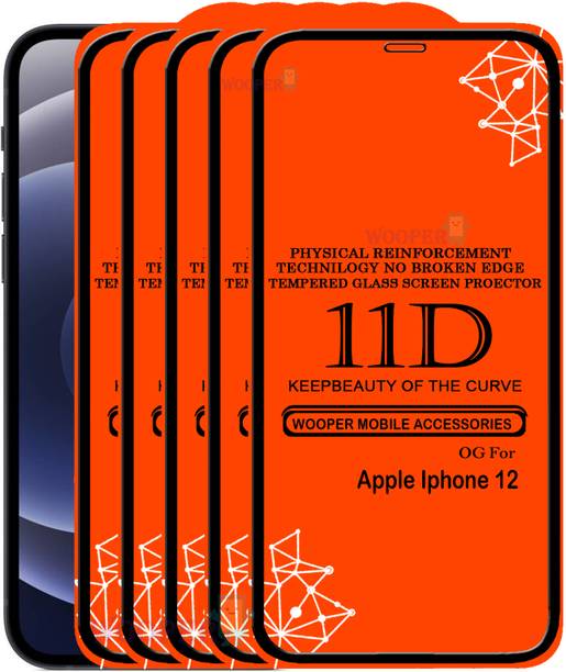 WOOPER Edge To Edge Tempered Glass for Apple Iphone 12