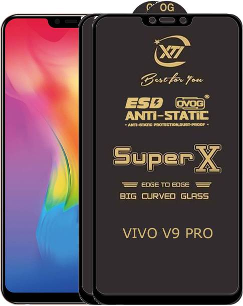 ANILUQ Edge To Edge Tempered Glass for VIVO V9 PRO