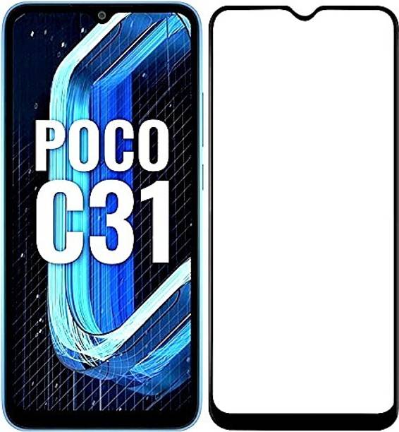 slaky Edge To Edge Tempered Glass for Poco C31
