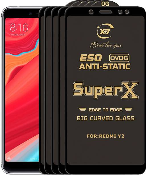 ANILUQ Edge To Edge Tempered Glass for Mi Redmi Y2