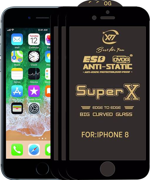 ANILUQ Edge To Edge Tempered Glass for Apple iPhone 8