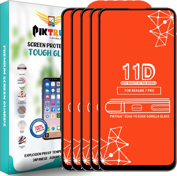 PikTrue Edge To Edge Tempered Glass for Realme 7 Pro