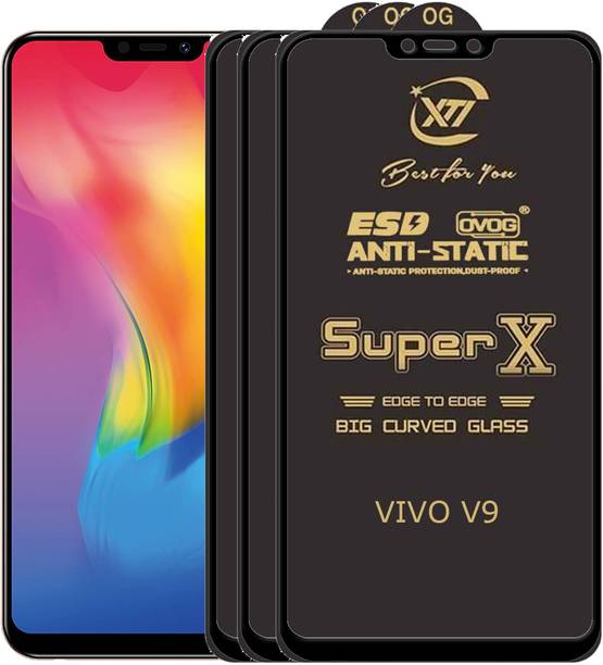 ANILUQ Edge To Edge Tempered Glass for Vivo V9