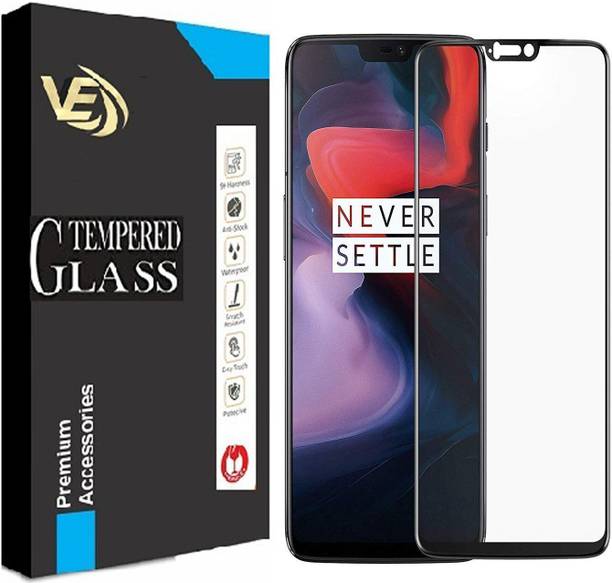 VILLA Edge To Edge Tempered Glass for OnePlus 6 – 9H Hardness, Oleophobic Coating, Bubble-Free Screen Protector