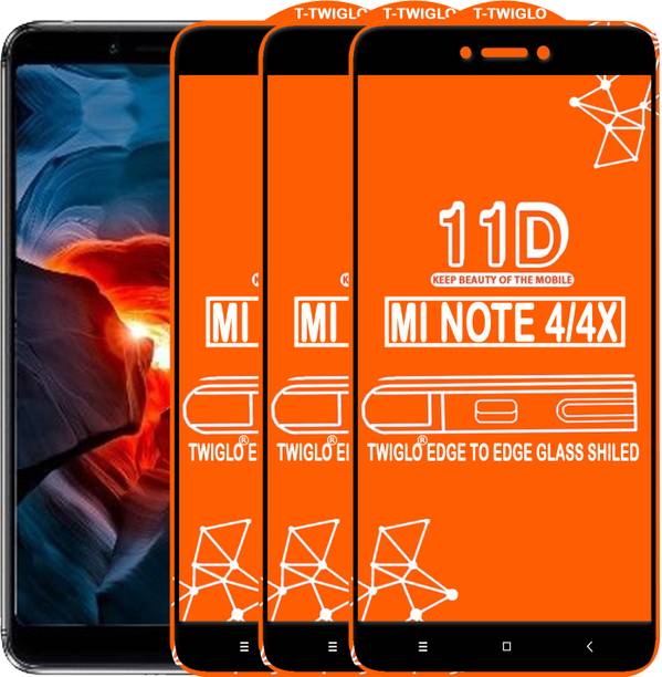 TWIGLO Edge To Edge Tempered Glass for Mi Redmi Note 4