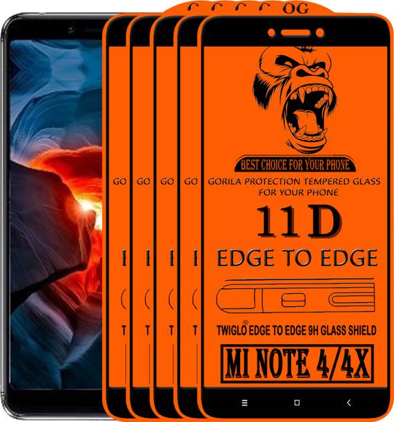 TWIGLO Edge To Edge Tempered Glass for Mi Redmi Note 4