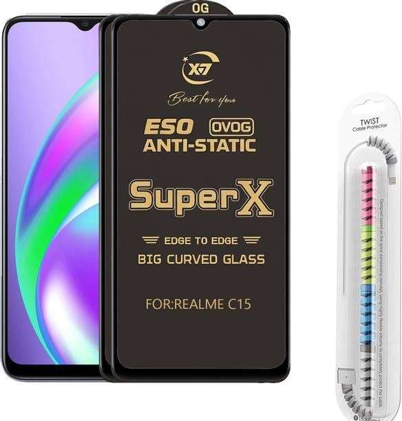 CYOR Edge To Edge Tempered Glass for REALME C15