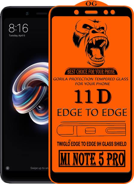 TWIGLO Edge To Edge Tempered Glass for Mi Redmi Note 5 Pro
