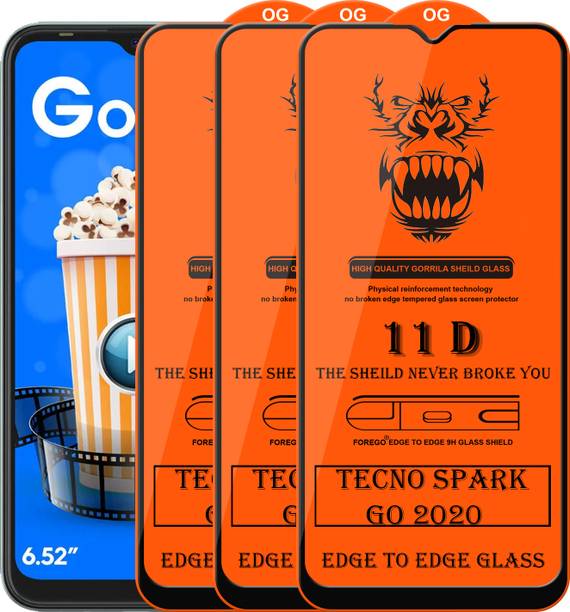 Forego Edge To Edge Tempered Glass for Tecno Spark Go 2020
