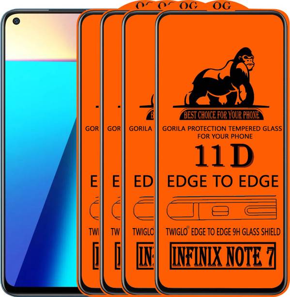 TWIGLO Edge To Edge Tempered Glass for INFINIX NOTE 7