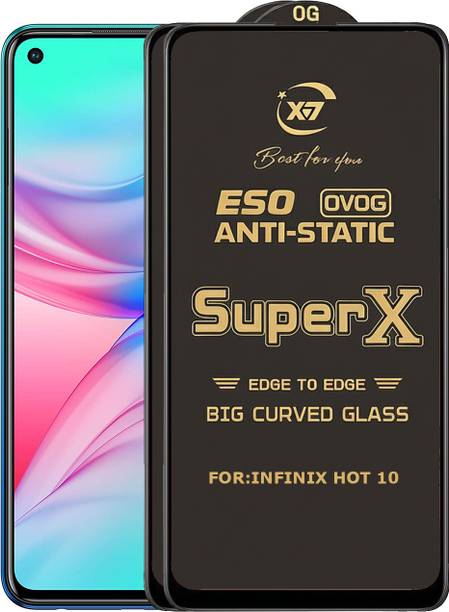 ANILUQ Edge To Edge Tempered Glass for INFINIX HOT 10