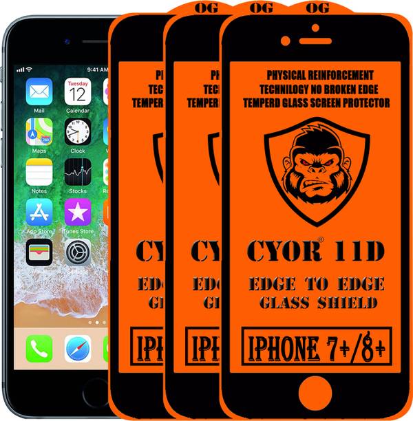 CYOR Edge To Edge Tempered Glass for Apple iPhone 8 Plus