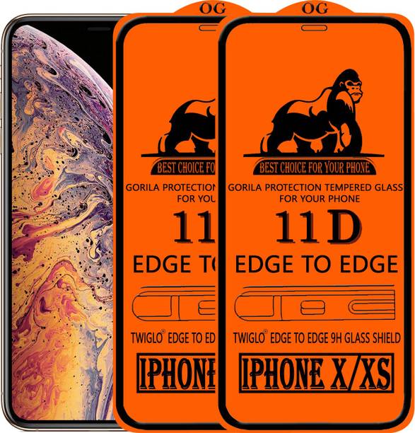 TWIGLO Edge To Edge Tempered Glass for Apple iPhone X