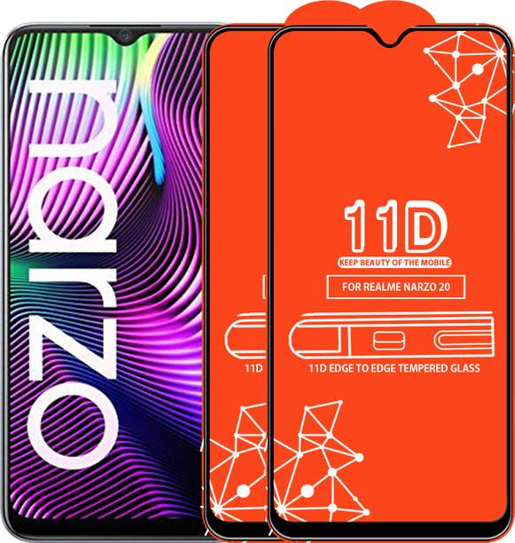Roxel Edge To Edge Tempered Glass for Realme Narzo 20