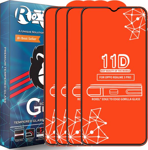 Roxel Edge To Edge Tempered Glass for Realme 3 Pro