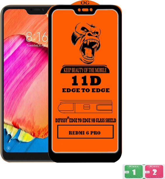 Difussy Edge To Edge Tempered Glass for Mi Redmi 6 pro