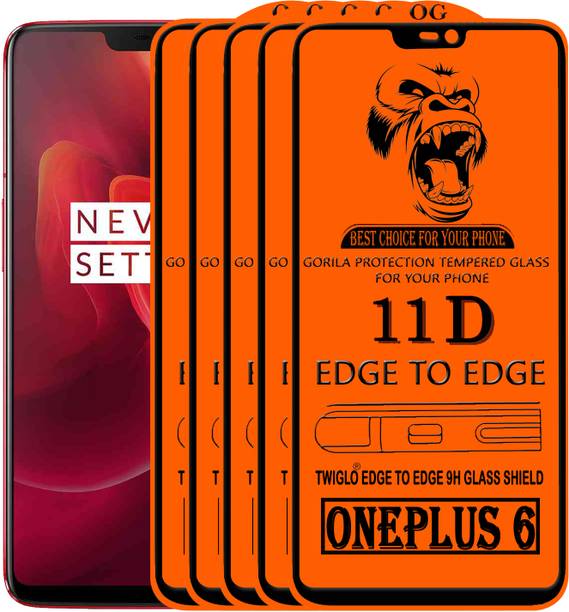 TWIGLO Edge To Edge Tempered Glass for OnePlus 6